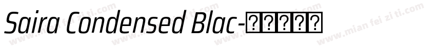 Saira Condensed Blac字体转换